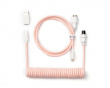 Coiled Aviator Kabel Straight 8K - Hellrosa