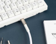 Double-Sleeved Geek Kabel 8K - Weiß