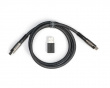 Double-Sleeved Geek Kabel 8K - Schwarz