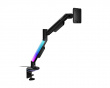 Alzare RGB - Monitorarm mit Gasdruckfeder Schwarz