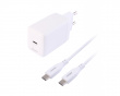 USB-C GaN Wandladegerät 70 W - 1,8m - Weiß