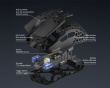 M6 Ultra Kabellose Gaming-Maus - Carbonfaser - Schwarz
