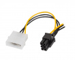 HDD Molex 3 Pin zu BTX 6 Pin PSU Kabel 15cm