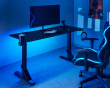 Heavy Duty RGB Gaming Schreibtisch 136 x 60 cm - Schwarz (DEMO)