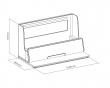 Universal Device Organizer with RGB Desk - Schreibutensilienfach, Grau (DEMO)