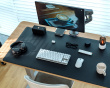 PVC Leder - 1200x600 Schreibunterlage - Schwarz (DEMO)