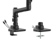 Monitorhalterung 20kg Heavy-Duty 17”-49” Schwarz mit USB-Anschlüssen - 1 Bildschirme (DEMO)