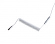 Coiled USB-C Kabel - Just White (DEMO)
