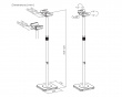 Lautsprecherständer Höhenverstellbar - Schwarz (DEMO)