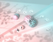 Beast Miao - Kabellose Gaming-Maus - Blau/Rosa [Omron Opticals] (DEMO)