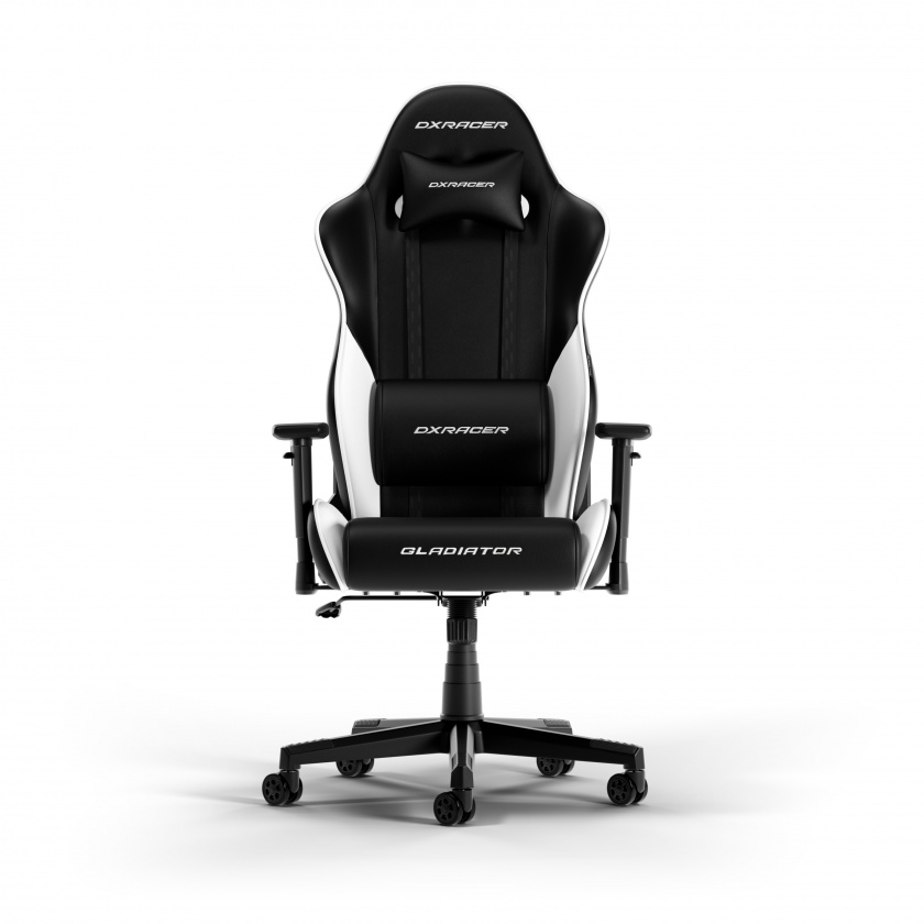 DXRacer GLADIATOR L Schwarz & Weiß PVC Leder