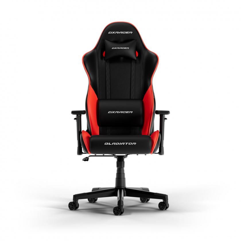 DXRacer GLADIATOR L Schwarz & Rot PVC Leder