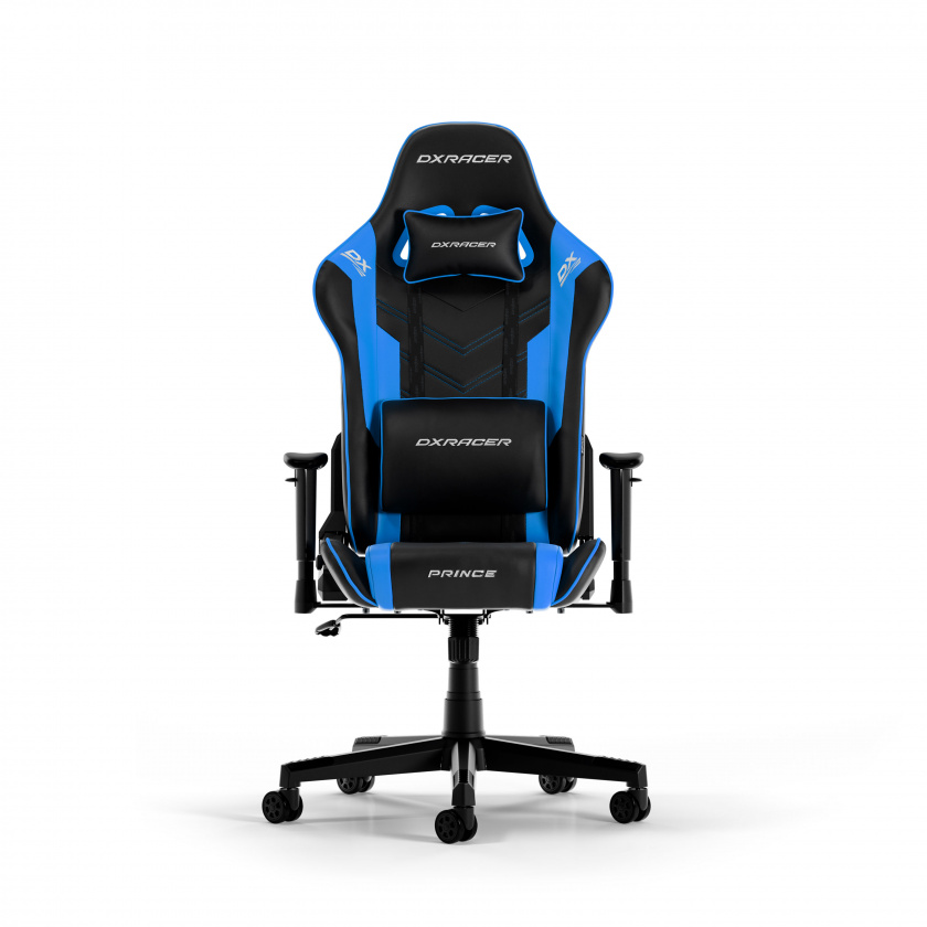 DXRacer PRINCE L Schwarz & Blau PVC Leder