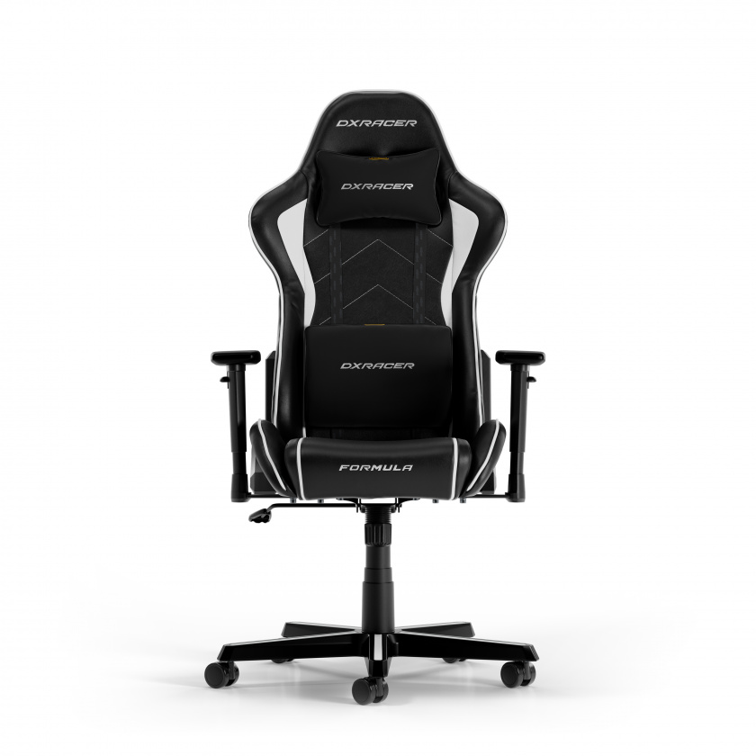 DXRacer FORMULA L Schwarz & Weiß PVC Leder